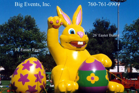 26' Easter Bunny 10' Easter Eggs 