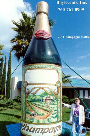 20' Champagne Bottle