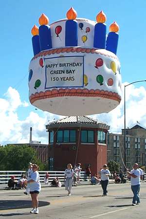 14' Birthday Cake Helium Parade Balloon